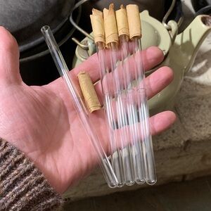 Vintage chemistry glass test tubes / vials